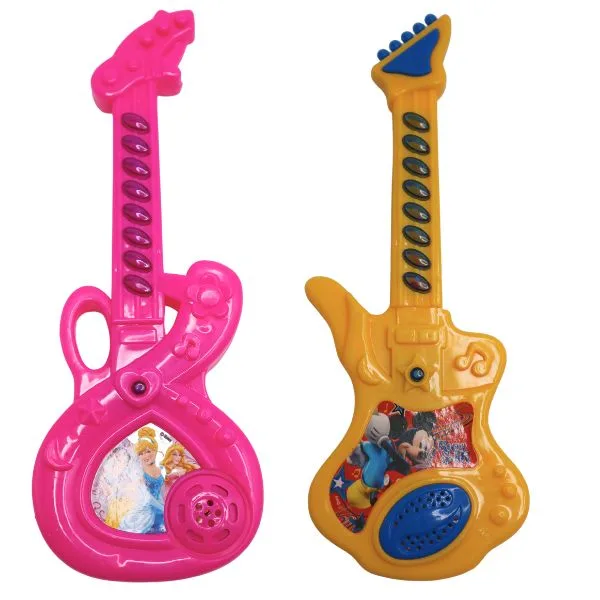 Guitarra De Brinquedo Infantil Com Luz (1)