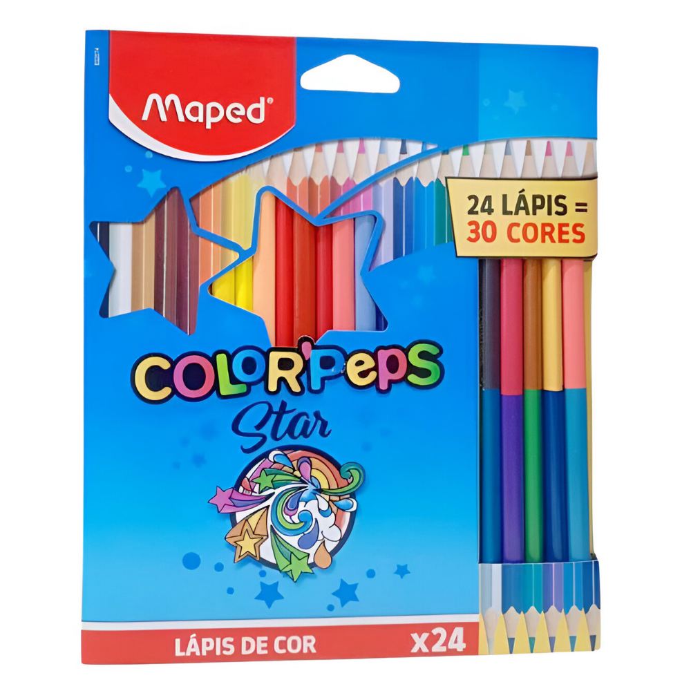 Lapis de Cor Maped 24 Lapis e 30 Cores ColorPeps