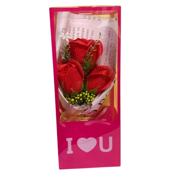 Flor Artificial na Caixa 22cm para Presente no Dia da Mulher, Dia dos Namorados e Dia das Mães (1)